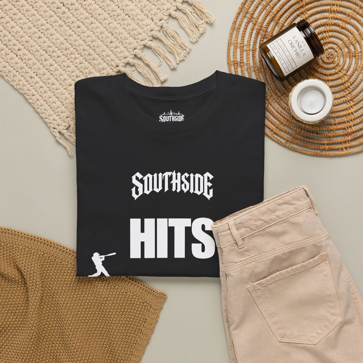 Hits Different Black Unisex Tee | Southside Syndicate