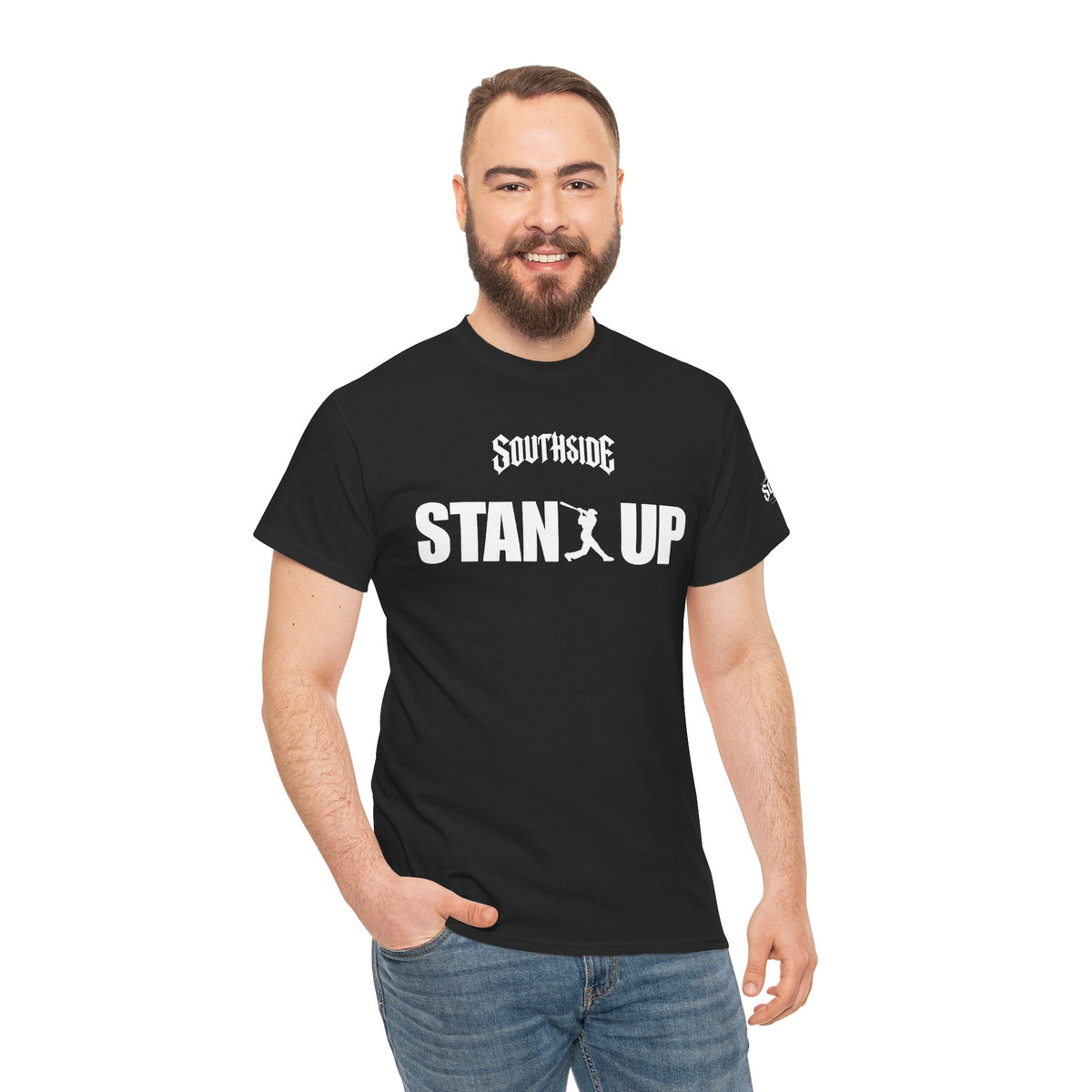 Stand Up Black Unisex Tee | Southside Syndicate
