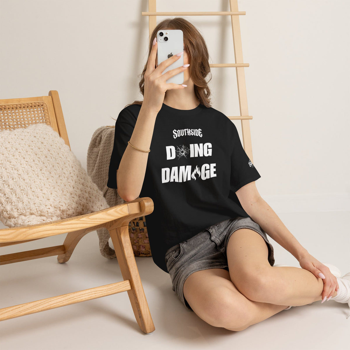 Doing Damage Black Unisex Tee | Southside Syndicate
