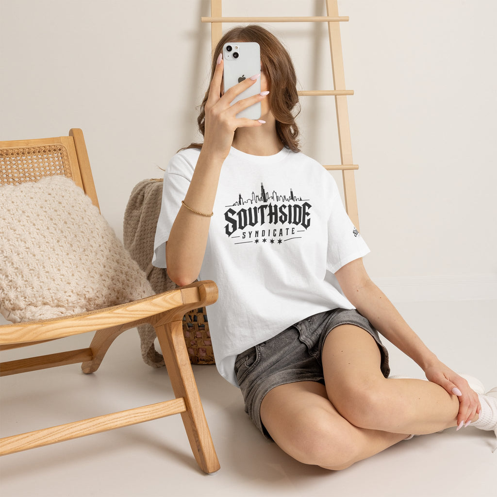 Southside Syndicate Front Logo White Unisex Tee