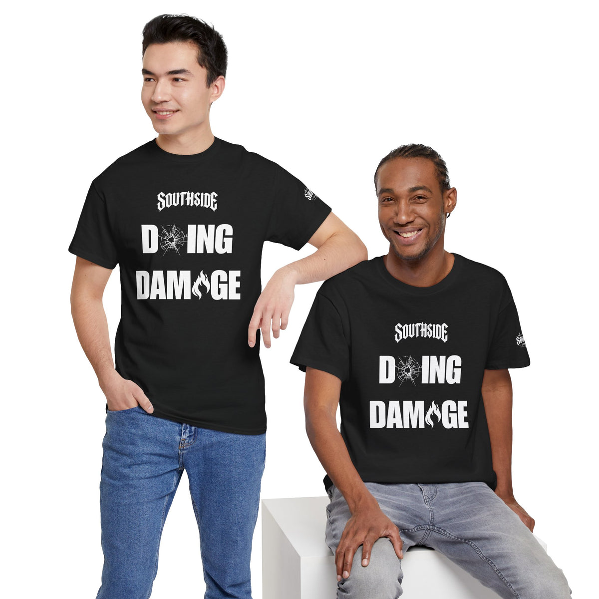Doing Damage Black Unisex Tee | Southside Syndicate