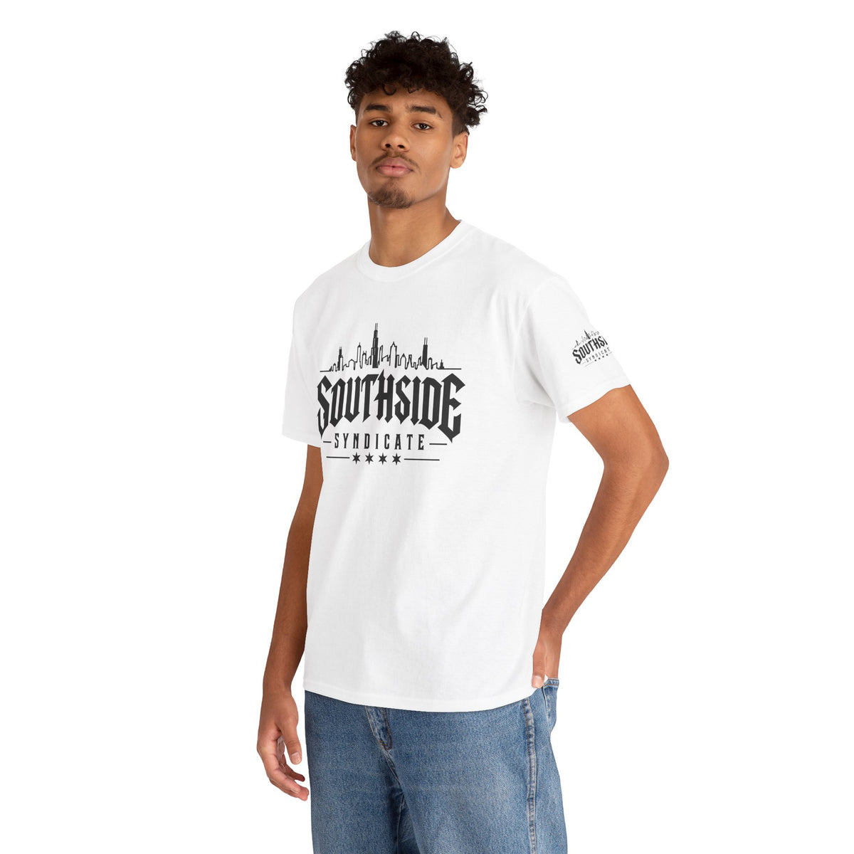 Southside Syndicate Front Logo White Unisex Tee
